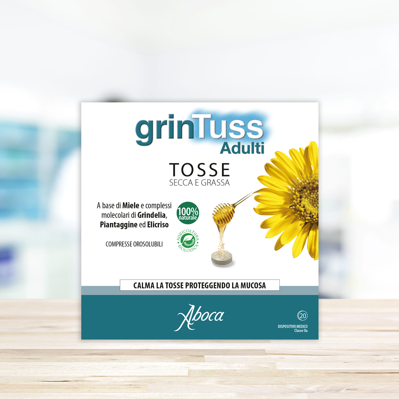 GRINTUSS ADULTI 20 COMPRESSE CON POLIRESIN 1,5 G