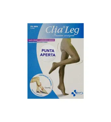 COLLANT CLIALEG 70 DENARI PUNTA APERTA COLORE PLAYA TAGLIA 2 COLLANT CLIALEG 70 DENARI PUNTA APERTA COLORE PLAYA TAGLIA 2