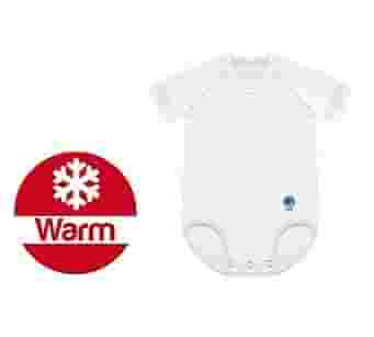 J BIMBO CALDO DRYARN BIANCO CUCITURA RIGHE ROSA