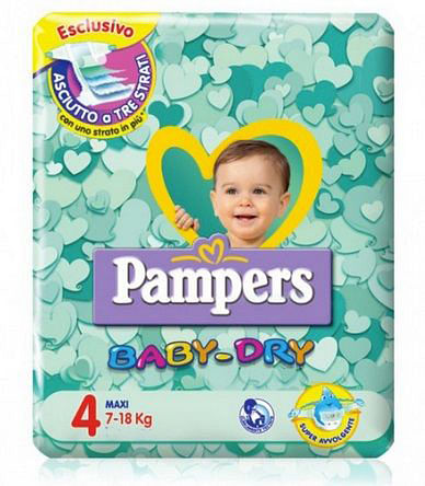 Pampers Baby Dry Trio Dwct Maxi 58 Pezzi