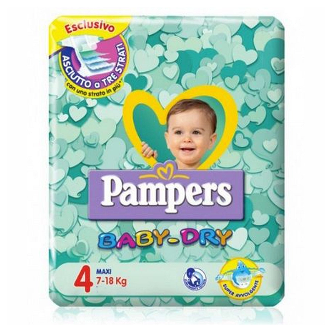 Pampers Baby Dry Trio Dwct Maxi 58 Pezzi