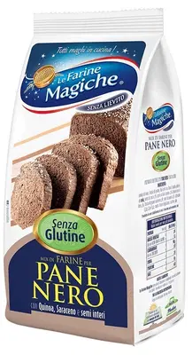 IPAFOOD LE FARINE MAGICHE MIX A BASE DI FARINE PER PANE NERO 300 G IPAFOOD LE FARINE MAGICHE MIX A BASE DI FARINE PER PANE NERO 300 G