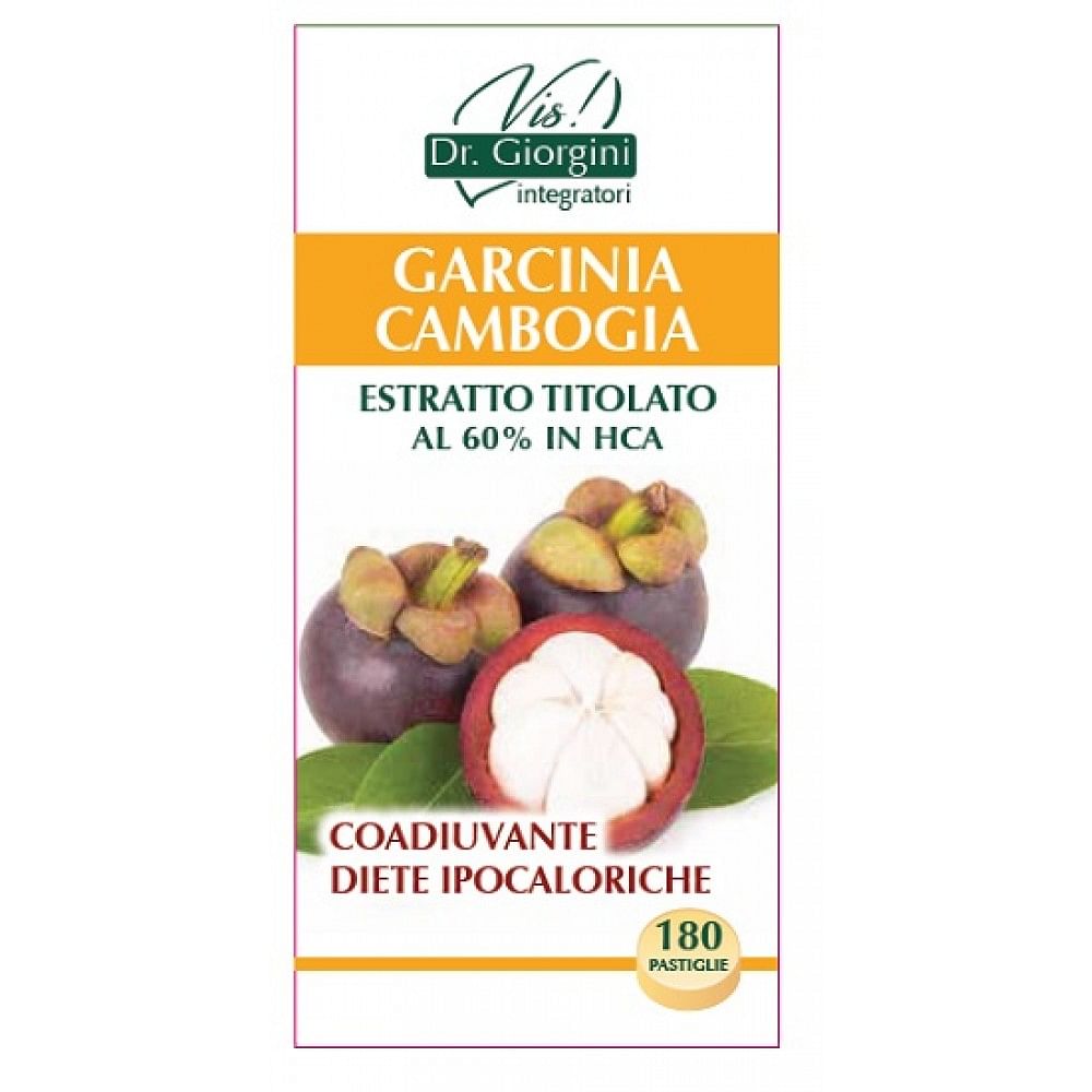 Garcinia Cambogia Estratto Titolato 60% Hca 180 Pastiglie