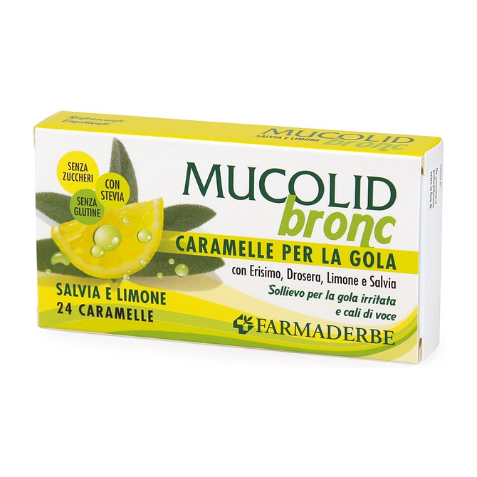 Mucolid Bronc Salvia & Limone 24 Caramelle