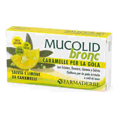 MUCOLID BRONC SALVIA & LIMONE 24 CARAMELLE