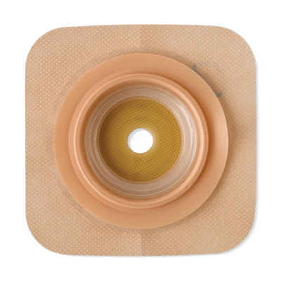 PLACCA NATURA+ PIANA RITAGLIABILE IN IDROCOLLOIDE STOMAHESIVE E CEROTTO POROSO FLANGIA 57 MM 5 PEZZI