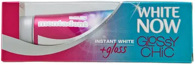 MENTADENT WHITE NOW GLOSSY CHIC 50 ML MENTADENT WHITE NOW GLOSSY CHIC 50 ML