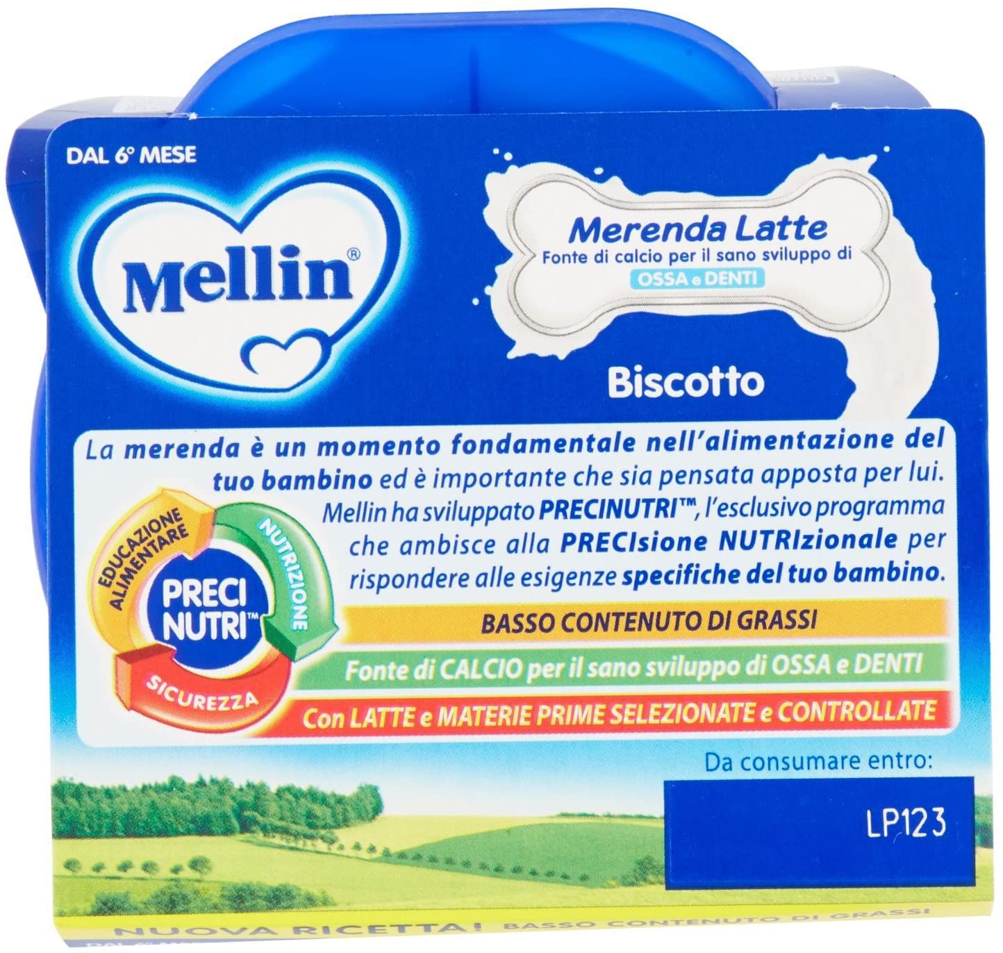 MELLIN MERENDA LATTE BISCOTTO 2 X 100 G