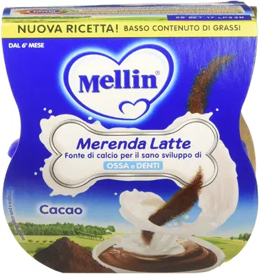 MELLIN MERENDA LATTE CACAO 2 X 100 G MELLIN MERENDA LATTE CACAO 2 X 100 G