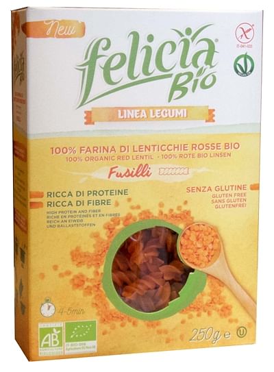 Felicia Bio Fusilli Di Lenticchie Rosse 250 G