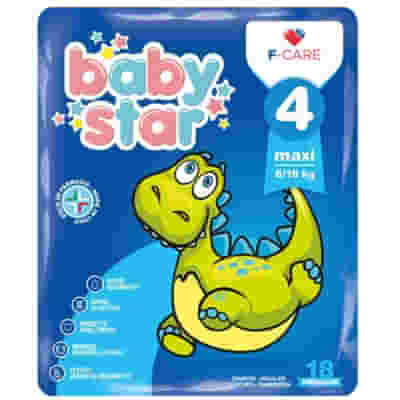 PANNOLINO BABYSTAR 8/18KG T4 18 PEZZI