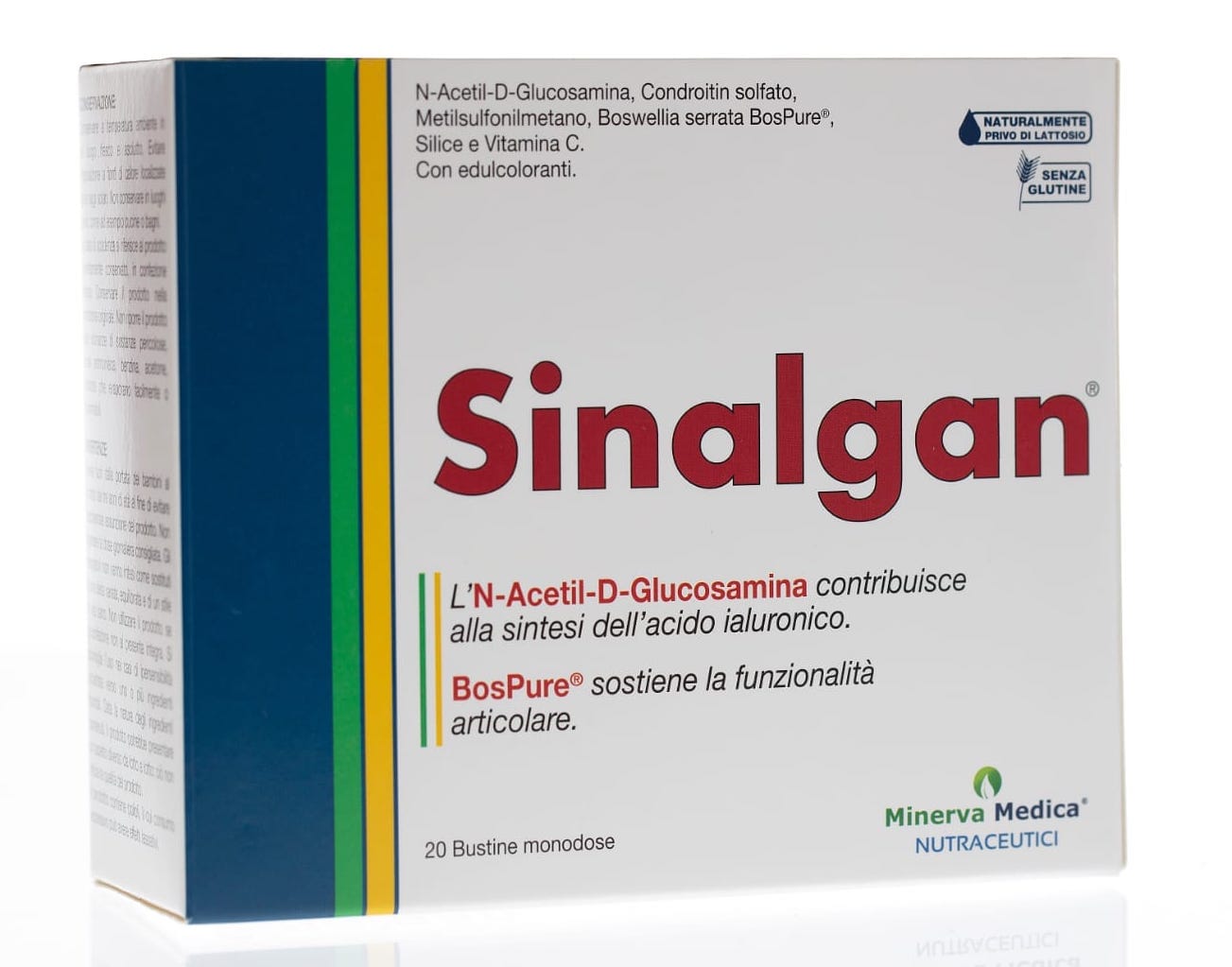SINALGAN 20 BUSTINE DA 4 G CON EDULCORANTI SENZA GLUTINE NATURALMENTE PRIVO DI LATTOSIO