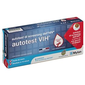 Autotest Vih Screening Dell'hiv Contiene 1 Autotest + Soluzione + Bisturi + Cerotto + Garza + Salvietta Disinfettante