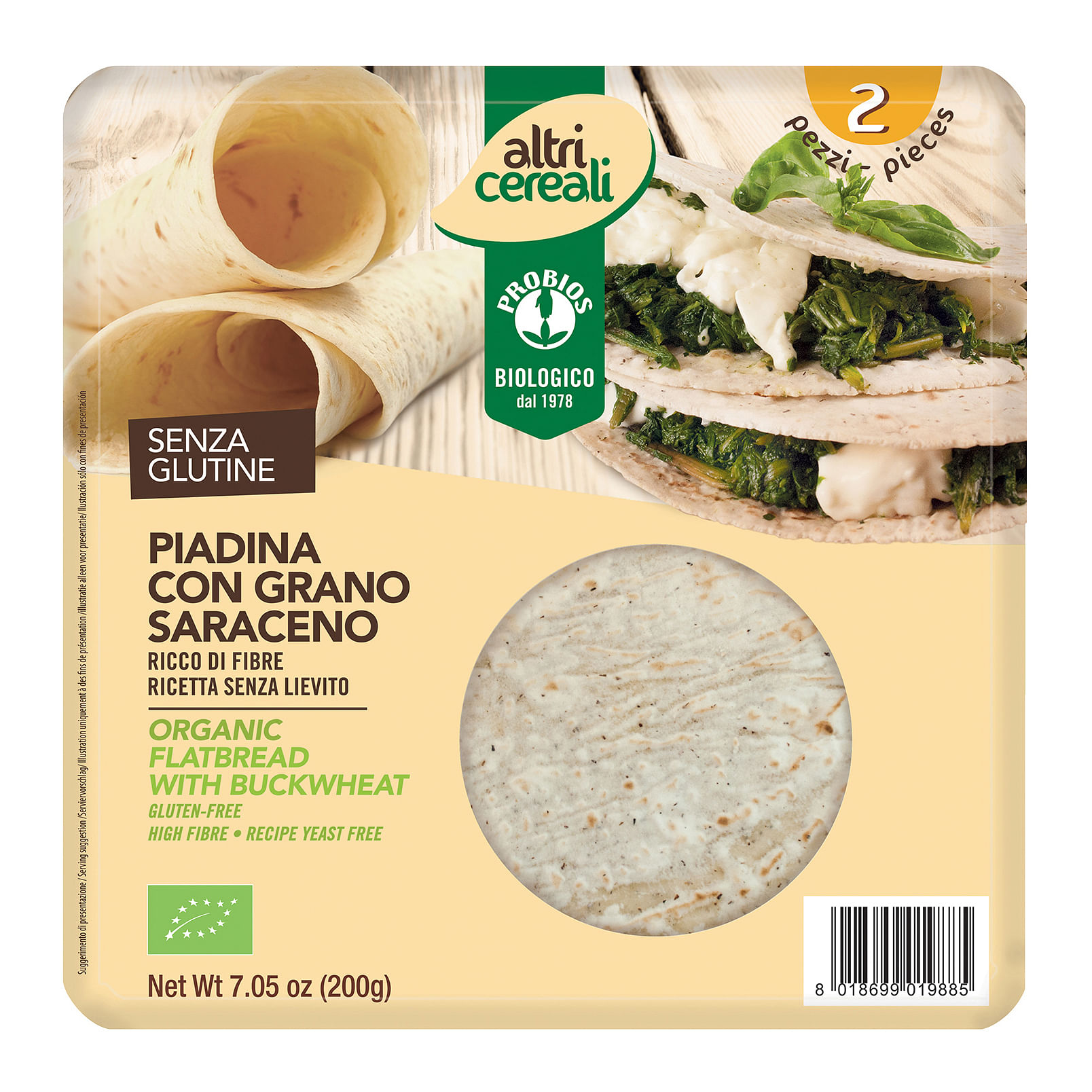 Altricereali Piadina Con Grano Saraceno 200 G