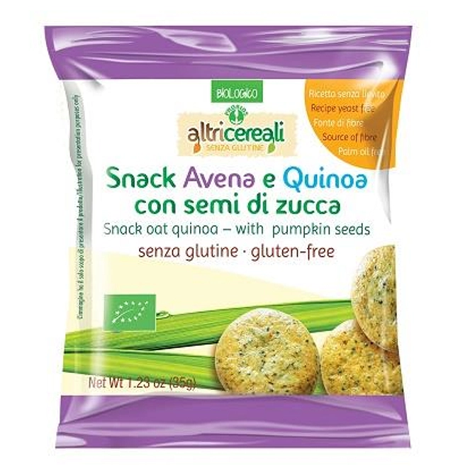 Altricereali Snack Avena E Quinoa Con Semi Di Zucca 35 G
