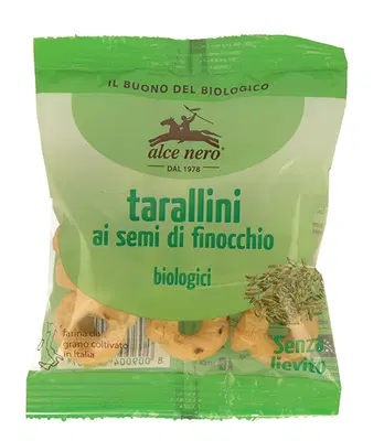 TARALLINI PUGLIESI AL FINOCCHIO BIO 40 G TARALLINI PUGLIESI AL FINOCCHIO BIO 40 G
