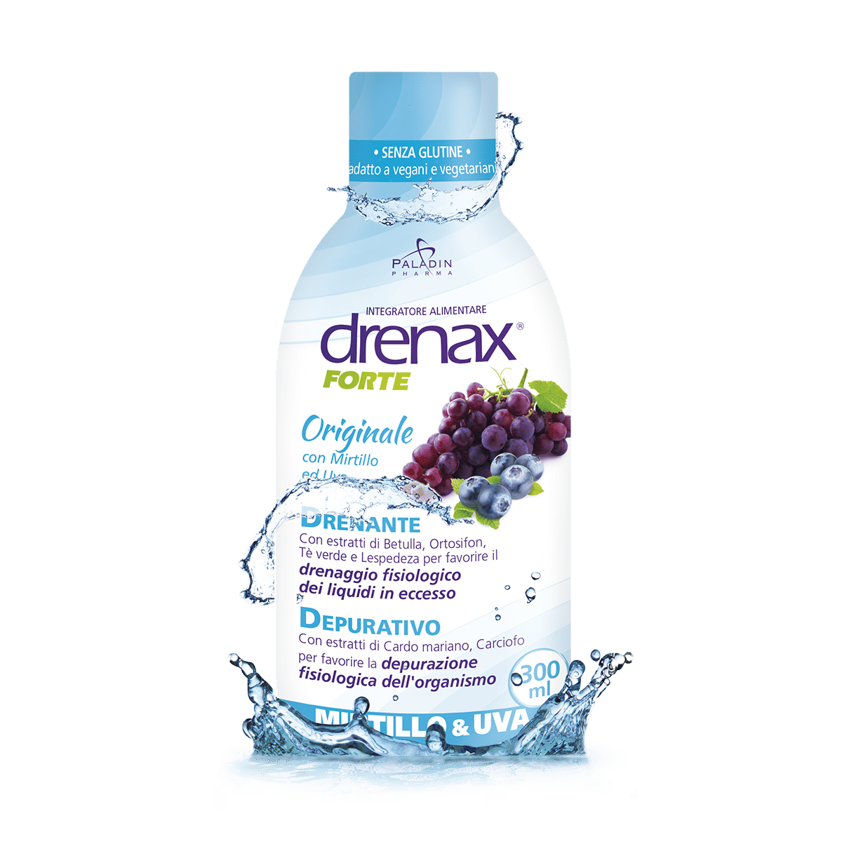 DRENAX FORTE ORIGINALE CON MIRTILLO E UVA 300 ML