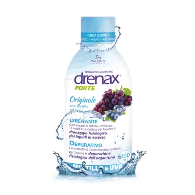 DRENAX FORTE ORIGINALE CON MIRTILLO E UVA 300 ML DRENAX FORTE ORIGINALE CON MIRTILLO E UVA 300 ML