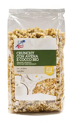 CRUNCHY CON AVENA E COCCO 375 G CRUNCHY CON AVENA E COCCO 375 G