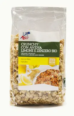 CRUNCHY CON AVENA LIMONE E ZENZERO CRUNCHY CON AVENA LIMONE E ZENZERO