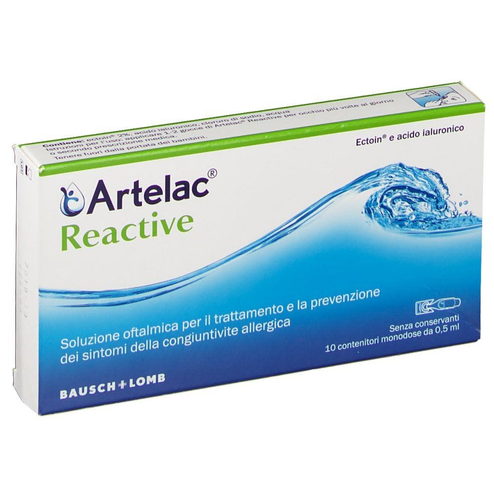 Artelac Reactive Soluzione Oftalmica Monodose 10 Unita' Da 0,5 Ml