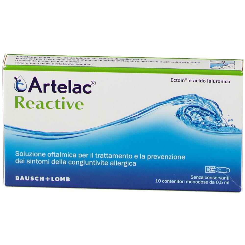 ARTELAC REACTIVE SOLUZIONE OFTALMICA MONODOSE 10 UNITA' DA 0,5 ML