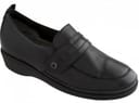 CALZATURA IGORA LEATHER + ELASTICATED WOMENS BLACK MEMORY CUSHION COMFORT PLUS 37 AW16