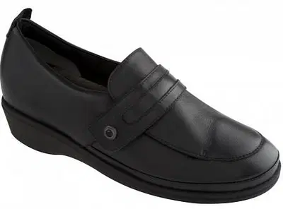 CALZATURA IGORA LEATHER + ELASTICATED WOMENS BLACK MEMORY CUSHION COMFORT PLUS 39 AW16 CALZATURA IGORA LEATHER + ELASTICATED WOMENS BLACK MEMORY CUSHION COMFORT PLUS 39 AW16