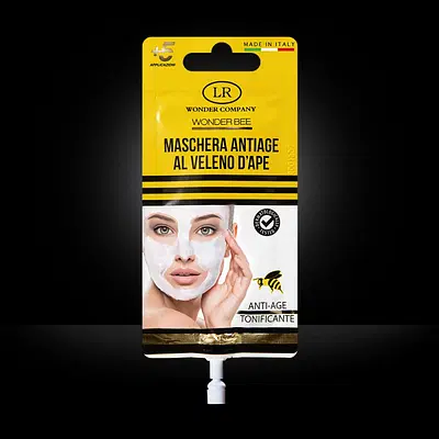 WONDER BEE MASCHERA VISO VELENO D'APE ANTI AGE TONIFICANTE 15 ML WONDER BEE MASCHERA VISO VELENO D'APE ANTI AGE TONIFICANTE 15 ML