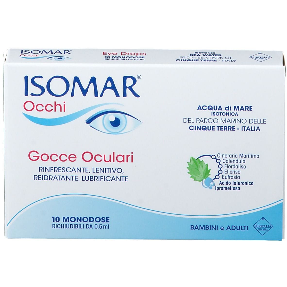 ISOMAR OCCHI GOCCE OCULARI ALL'ACIDO IALURONICO 0,20% 10 FLACONCINI