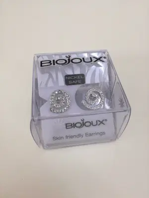 BJT927 ORECCHINI SPIRAL WHITE STAINLESS STEEL BJT927 ORECCHINI SPIRAL WHITE STAINLESS STEEL