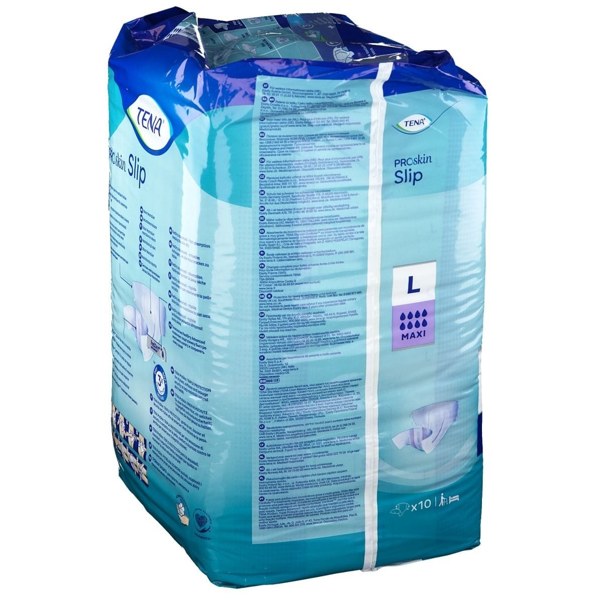 PANNOLONE PER INCONTINENZA A MUTANDINA TENA SLIP MAXI L 10 PEZZI