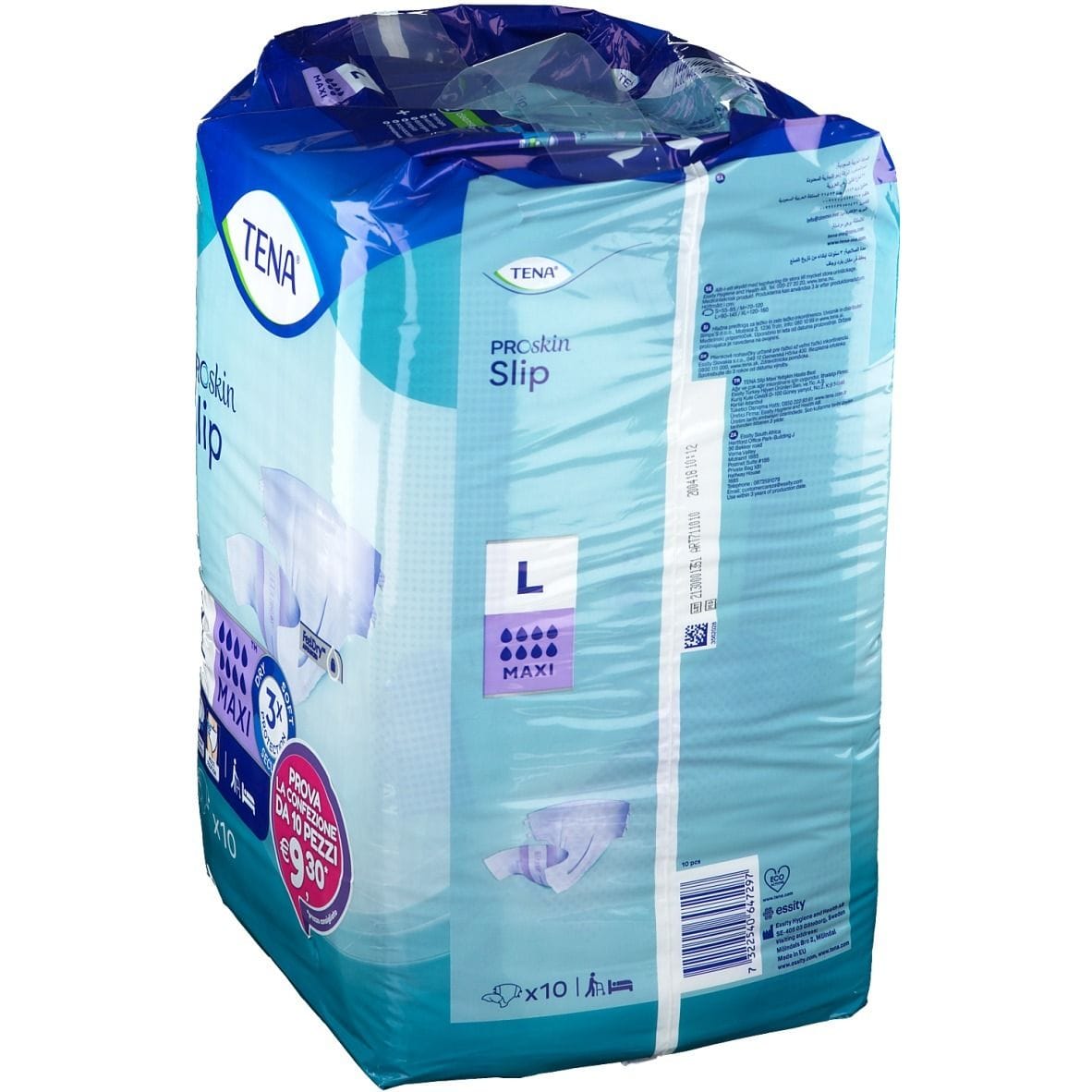 PANNOLONE PER INCONTINENZA A MUTANDINA TENA SLIP MAXI L 10 PEZZI