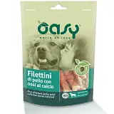 OASY SNACK DOG FILETTINI DI POLLO CON OSSI AL CALCIO 100 G