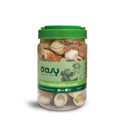 OASY SNACK DOG OSSO MASTICABILE CON POLLO 350 G OASY SNACK DOG OSSO MASTICABILE CON POLLO 350 G