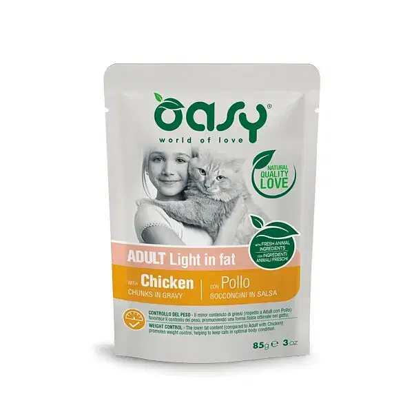 Oasy Wet Cat Bocconcini Adult Light 85 G