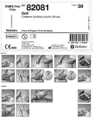 CATETERE IDROFILO INTERMITTENTE ONLI PRONTO ALL'USO 17 CM CH8 30 PEZZI