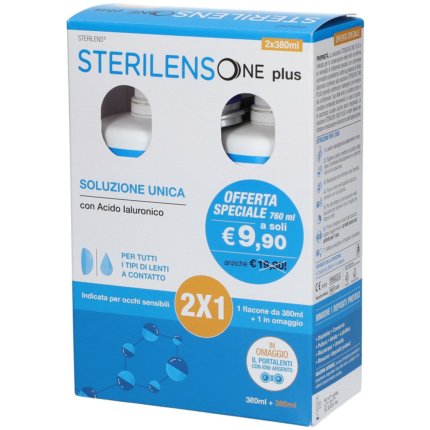 Sterilens One Plus 380 Ml Bipacco