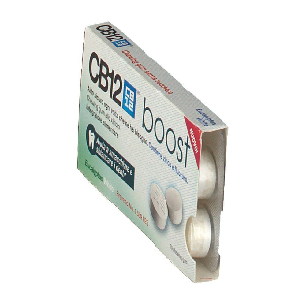 CB12 BOOST EUCALYPTUS WHITE 10 CHEWING GUM