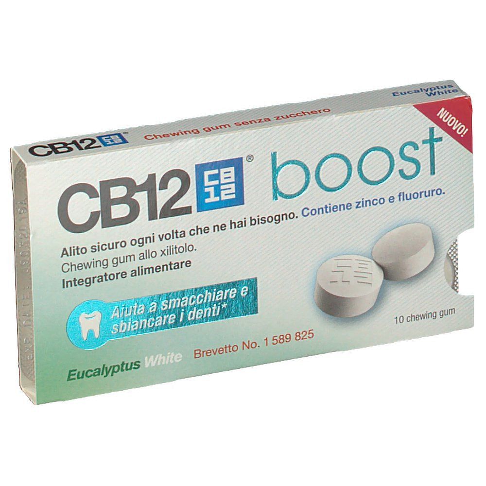 Cb12 Boost Eucalyptus White 10 Chewing Gum