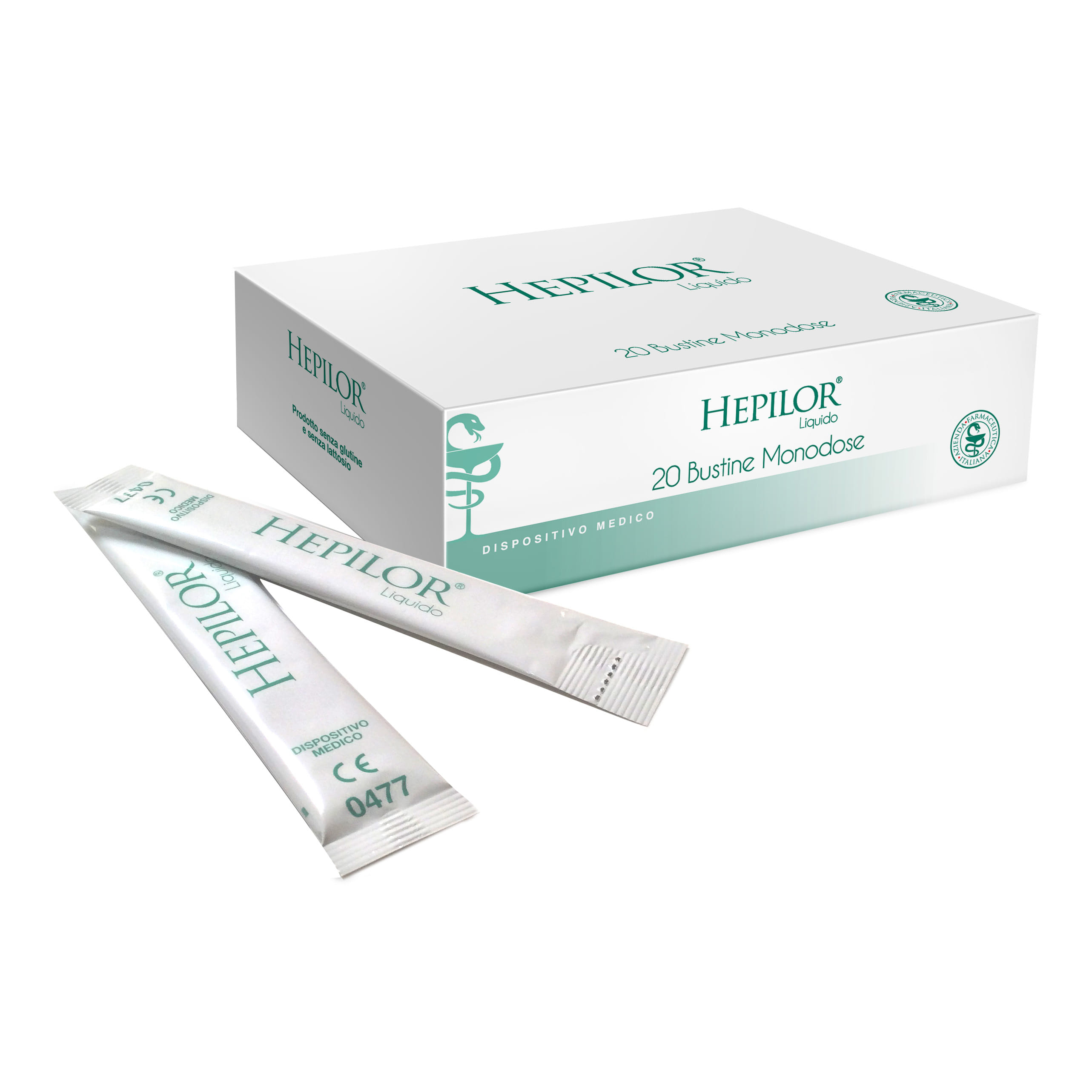 HEPILOR LIQUIDO 20 BUSTINE MONODOSE DA 10 ML SENZA GLUTINE SENZA LATTOSIO