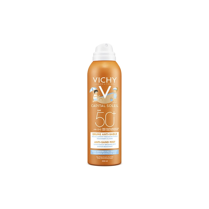 Vichy Capital Soleil Spray Anti Sabbia Per Bambini Spf 50 200 Ml