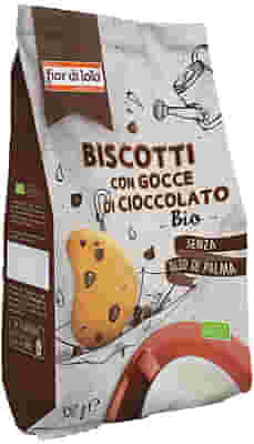 BISCOTTI CON GOCCE DI CIOCCOLATO BIO 350 G