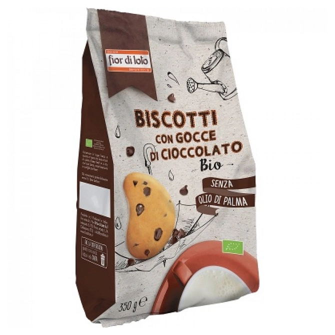 Biscotti Con Gocce Di Cioccolato Bio 350 G