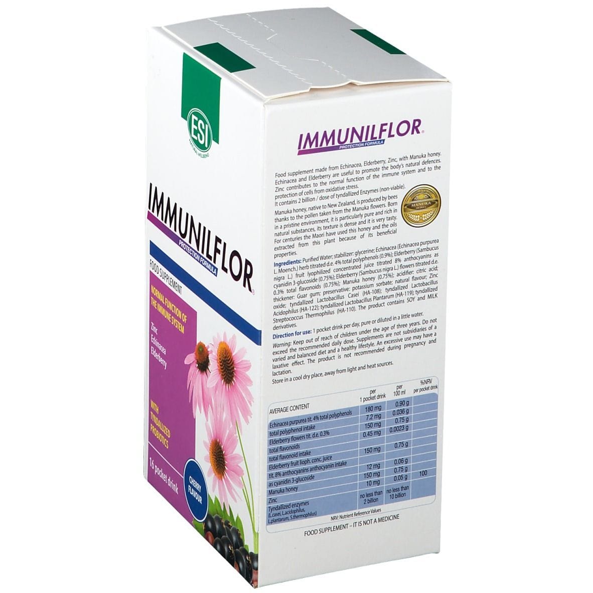 ESI IMMUNILFLOR POCKET DRINK 16 POCKET DRINK