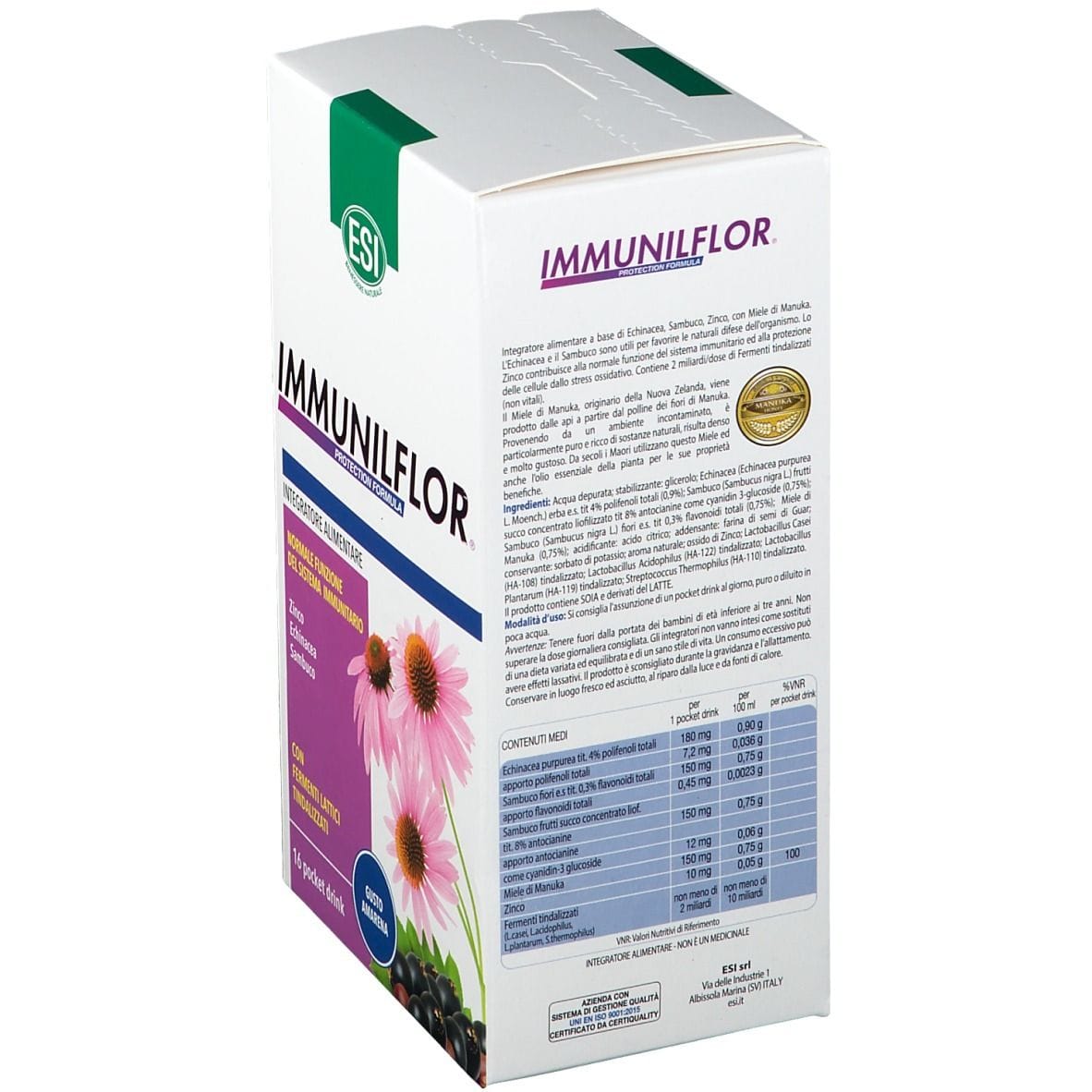 ESI IMMUNILFLOR POCKET DRINK 16 POCKET DRINK