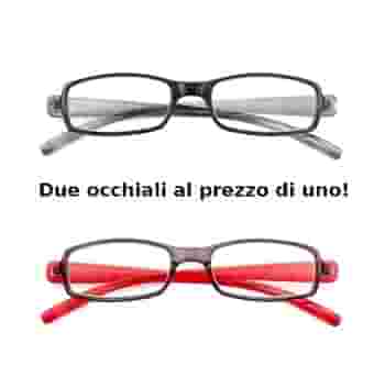 OCCHIALE DA LETTURA PREMONTATO TWINS SILVER DOUBLE +1,50