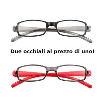 OCCHIALE DA LETTURA PREMONTATO TWINS SILVER DOUBLE +2,00 OCCHIALE DA LETTURA PREMONTATO TWINS SILVER DOUBLE +2,00