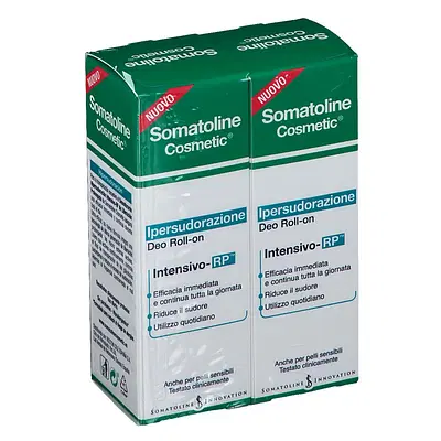 SOMATOLINE COSMETIC DEODORANTE IPERSUDORAZIONE DUETTO ROLL-ON 40 ML + 40 ML SOMATOLINE COSMETIC DEODORANTE IPERSUDORAZIONE DUETTO ROLL-ON 40 ML + 40 ML