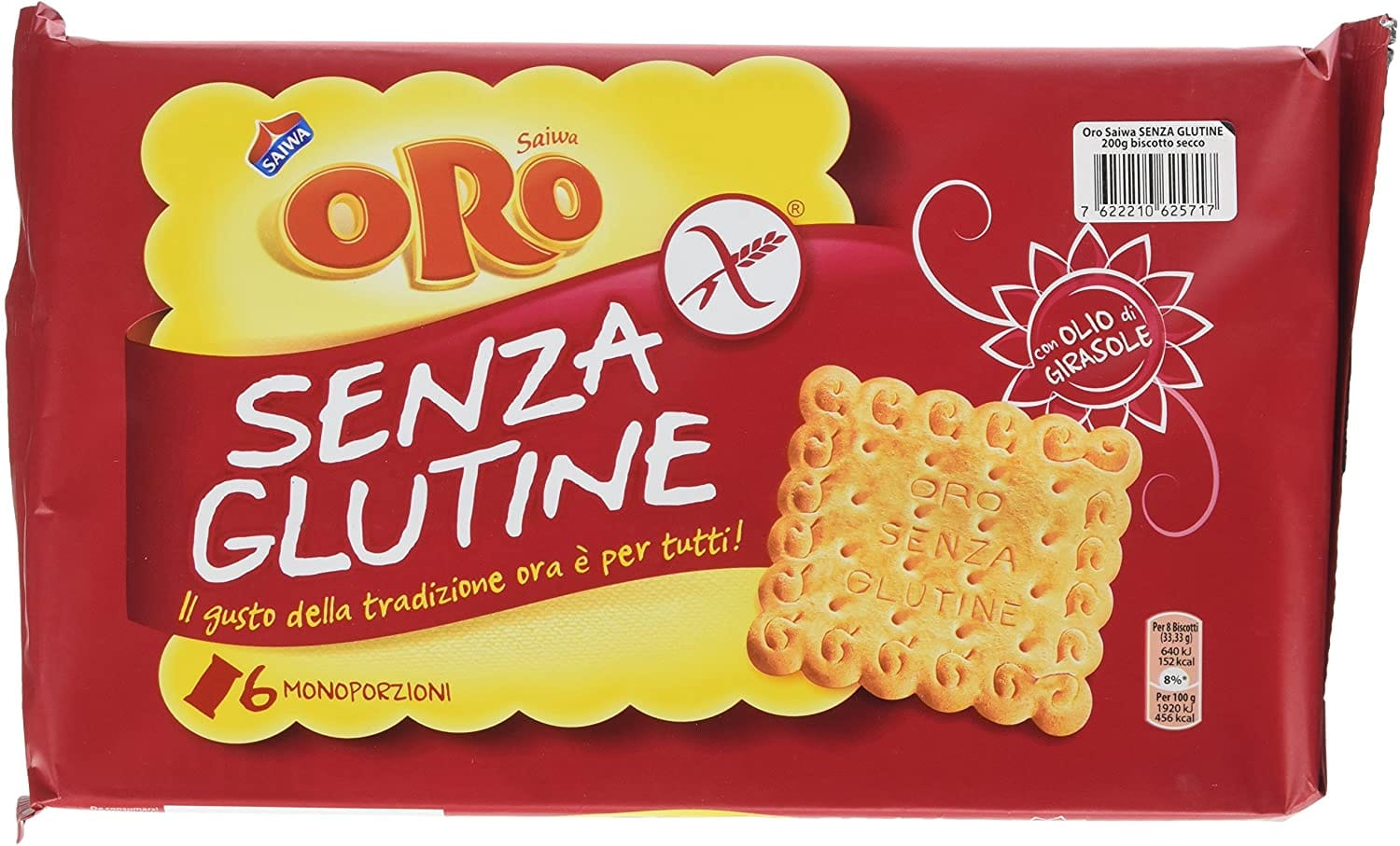 ORO SAIWA BISCOTTI SENZA GLUTINE 200 G